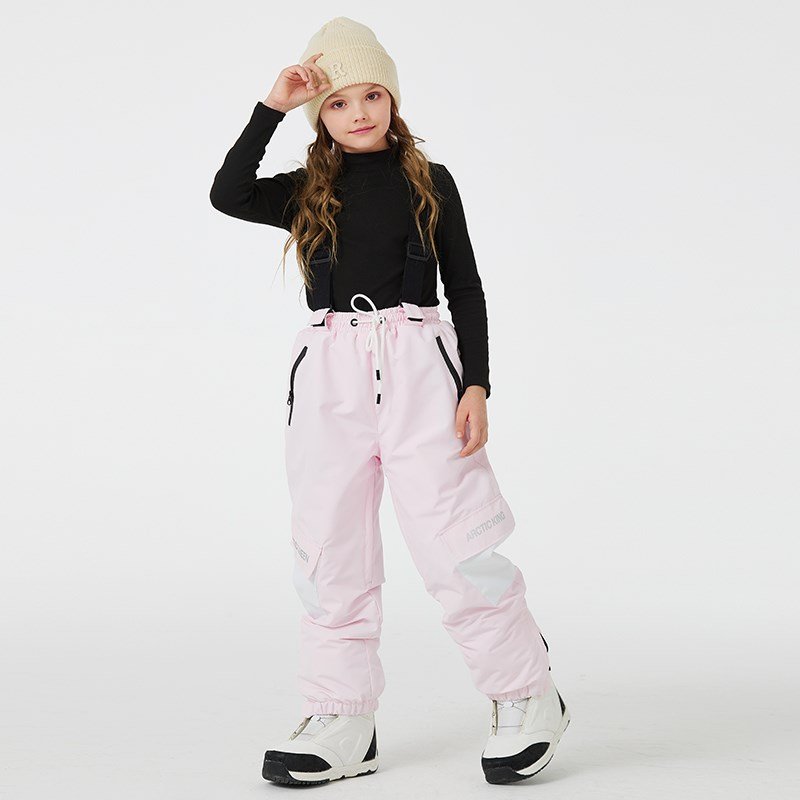 Children skiing pants boys and girls who are warmer and thicker in the winter