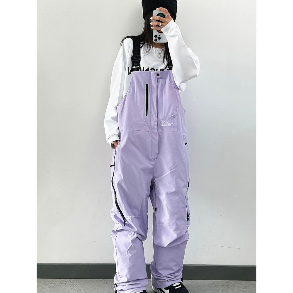 John snow, one-board skibacks, man and woman, waterproof and windproof, 3L skating pants with velvet