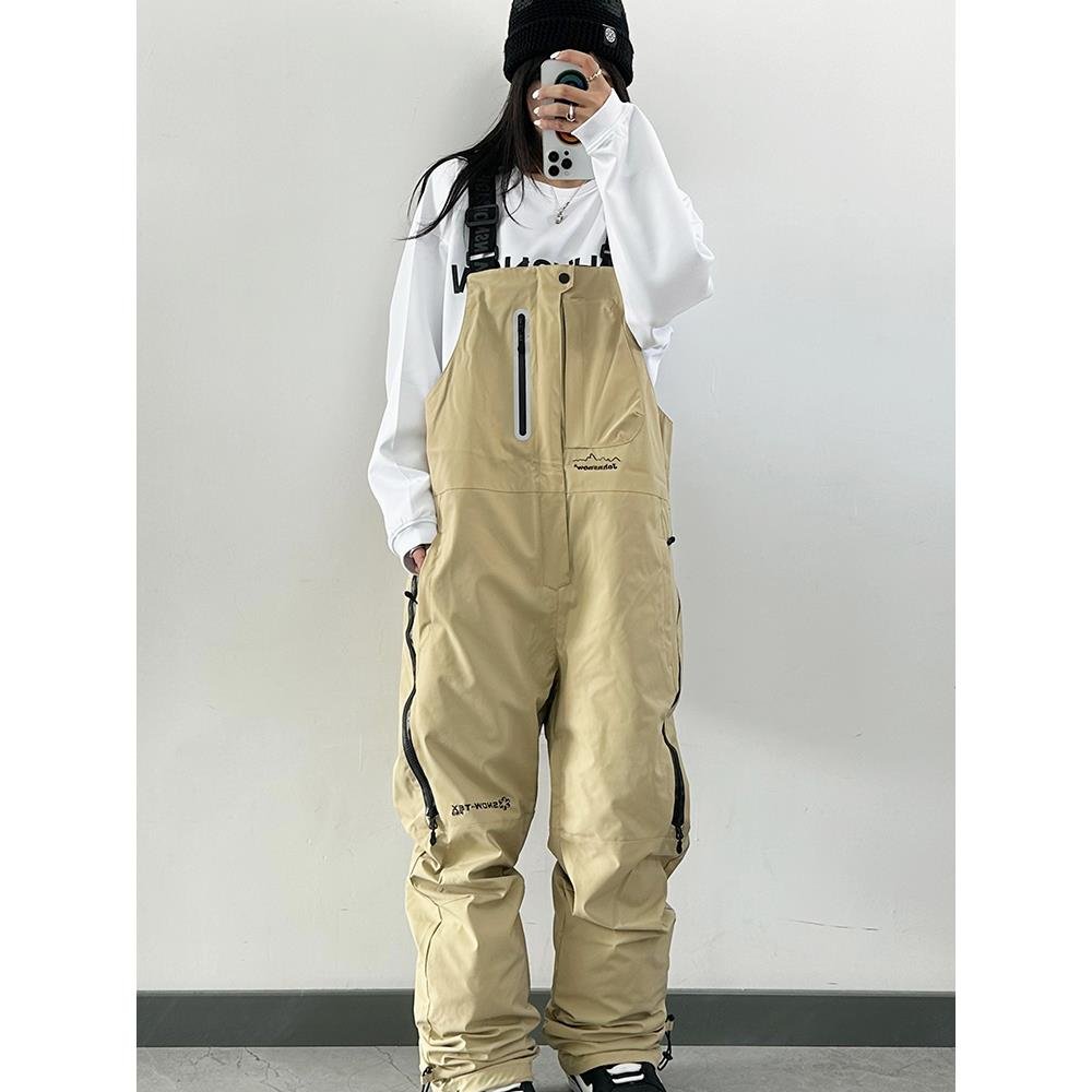 John snow, one-board skibacks, man and woman, waterproof and windproof, 3L skating pants with velvet