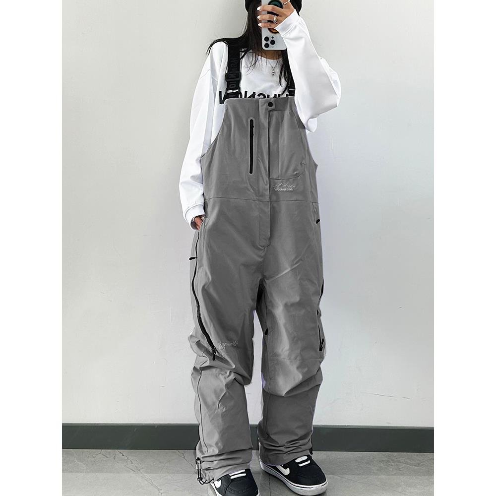 John snow, one-board skibacks, man and woman, waterproof and windproof, 3L skating pants with velvet