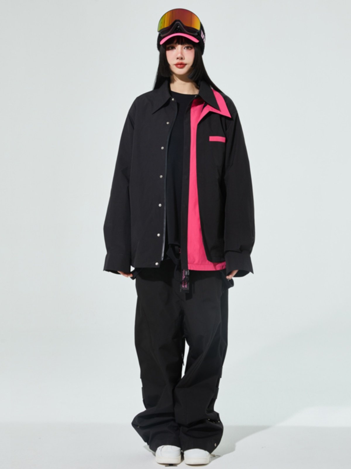 SWAGLI SKI SUIT, 2023 GILL-COLOURED SKI JACKET, WATERPROOF, WINDPROOF STAND-OFF DOUBLE-BOARD AIR-TO-HEATING SNOW SUIT
