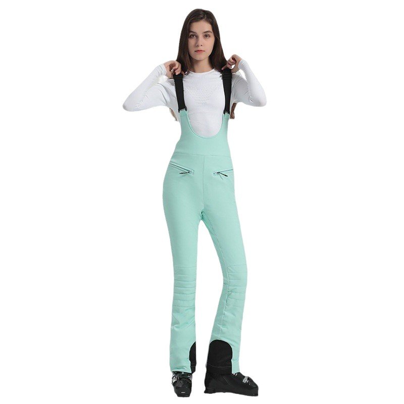 New ski pants with double-skinned cross-border ballistics to protect the air from the open black warm snow pants