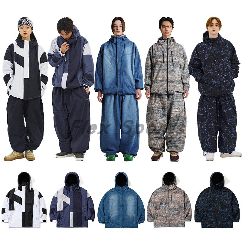 2324 Korean Bsrabbit ski suit, men and women in one-board ski suit, easy to wear, Korean direct mail