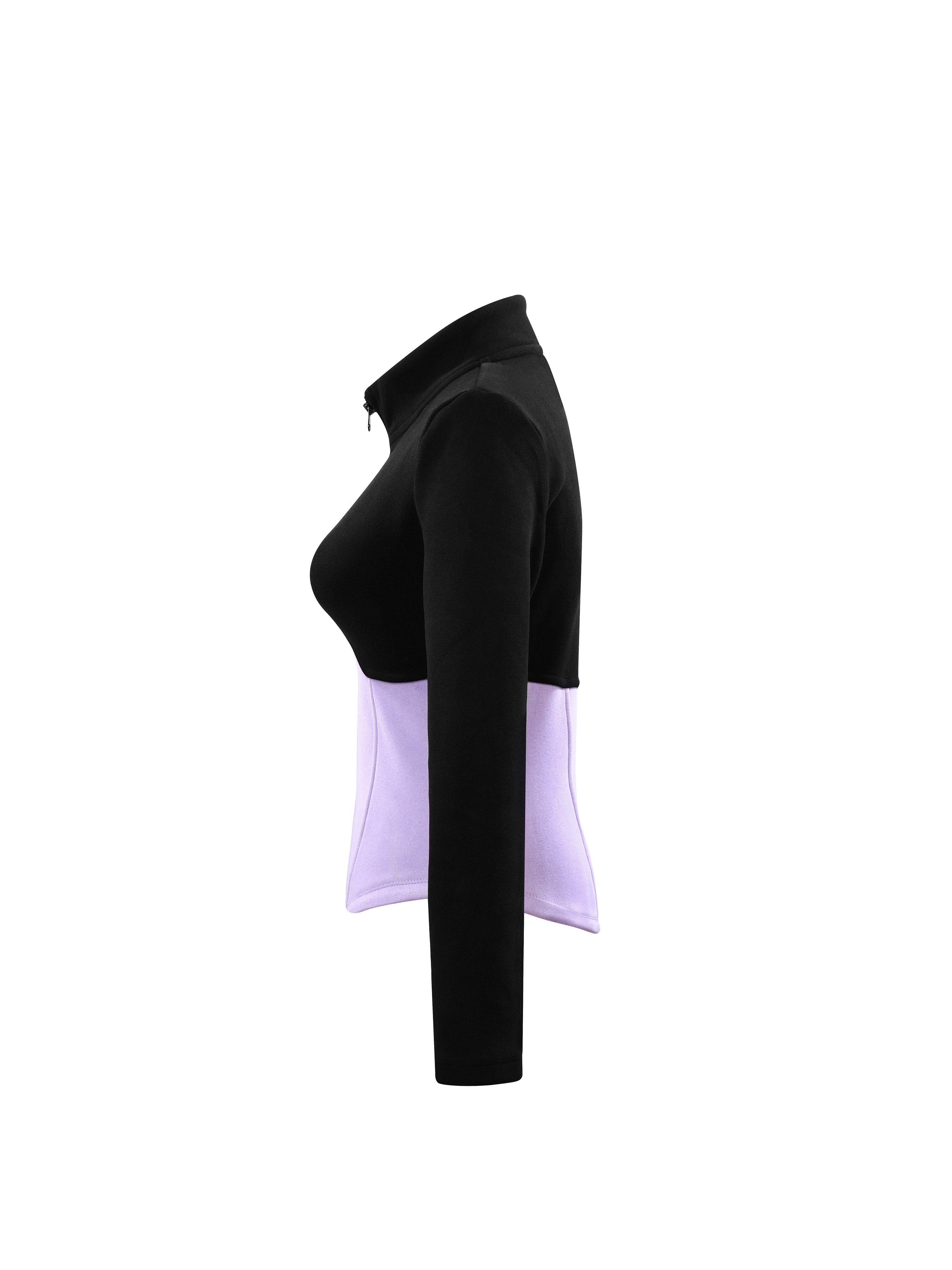 BCG BLACK AND PURPLE SKIS WITH VELVET AND THICK WARMER IN THE MIDDLE OF AUTUMN AND WINTER