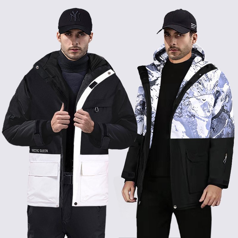An extremely fast 2021 new ski suit for men with a thick water-proof, single-skinned, winter-size youth double