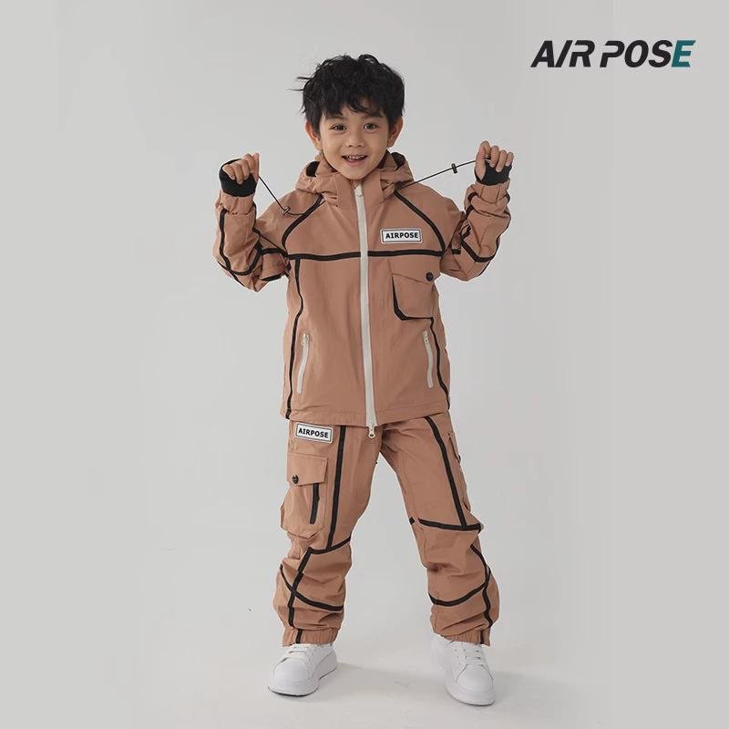 Children's skiing suit, waterproof and windproof, two-board grinder, boys and girls, and a warmer, warmer, male ski suit