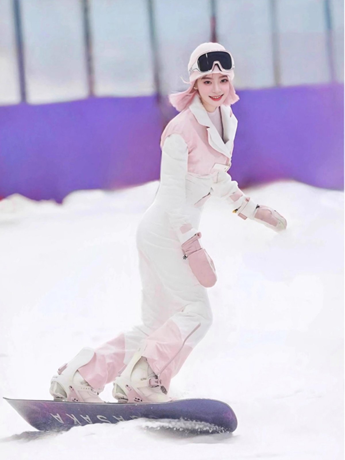 FYUT OUTDOOR SKIING SUIT FOR A WOMAN WITH A WARMER COAT 2024 AND A NEW TWILIGHT PAIR OF SKI PANTS