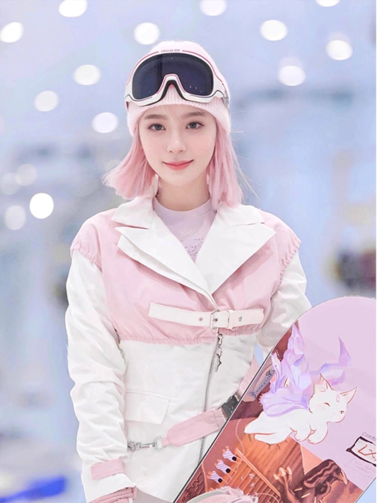 FYUT OUTDOOR SKIING SUIT FOR A WOMAN WITH A WARMER COAT 2024 AND A NEW TWILIGHT PAIR OF SKI PANTS