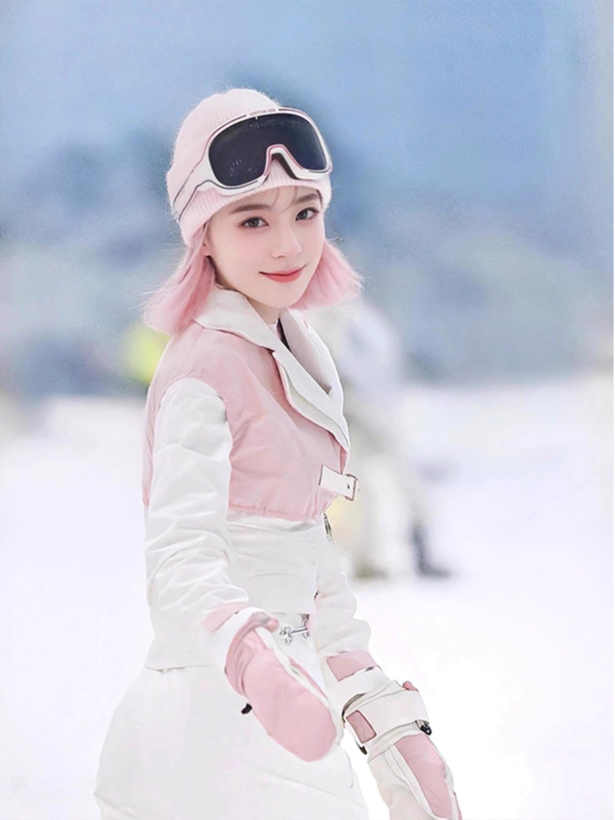 FYUT OUTDOOR SKIING SUIT FOR A WOMAN WITH A WARMER COAT 2024 AND A NEW TWILIGHT PAIR OF SKI PANTS