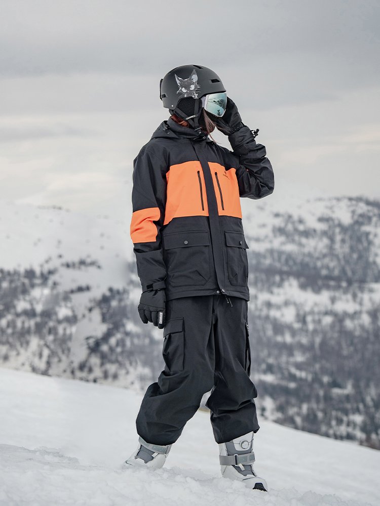 HANRICH NEW ADULT SKIING SUIT, A WINTER TWO-SKINNED COTTON-SKINNED SUIT