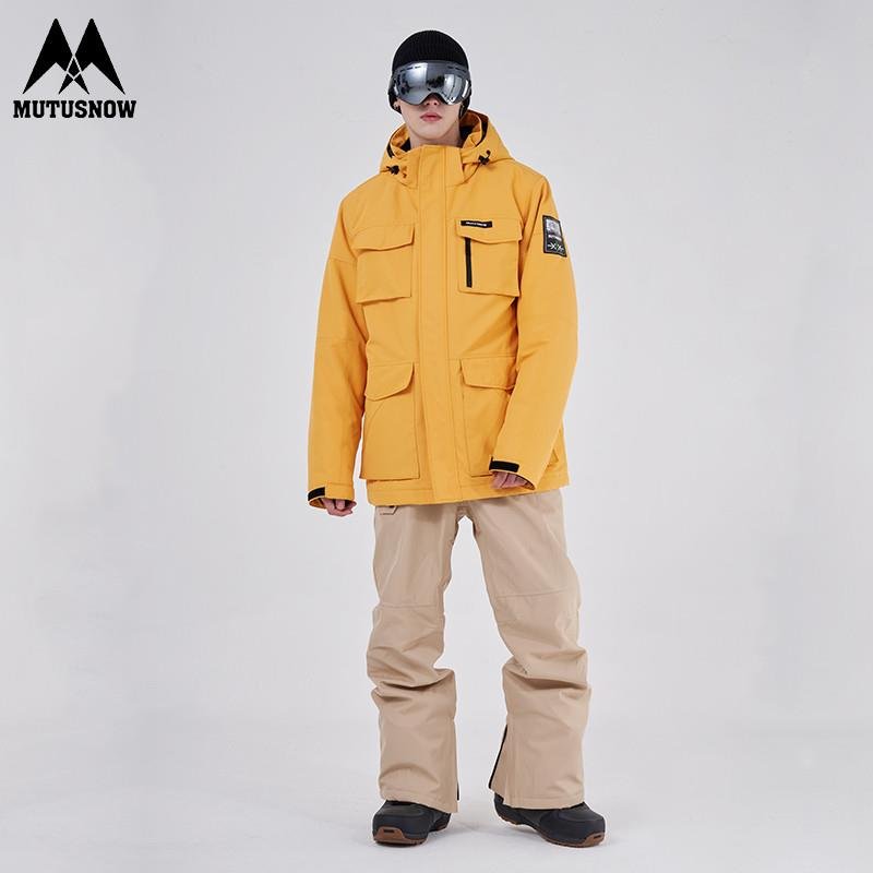 2024 new skating suit, men's slabs with thick, warm, windproof and waterproof skating pants
