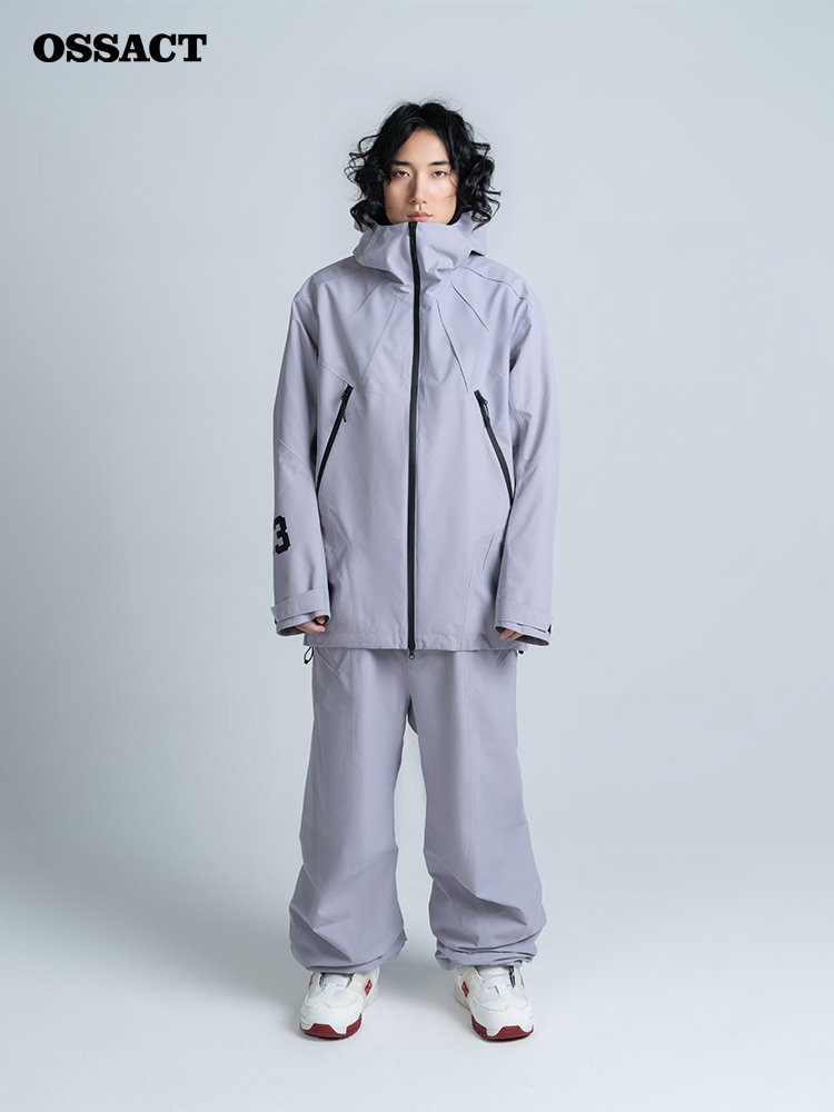 OSACT 2324 NEW ONE-SIDED SKI SUIT WITH A SNOWPANTS SUIT AND A MAN AND A WOMAN ON IT