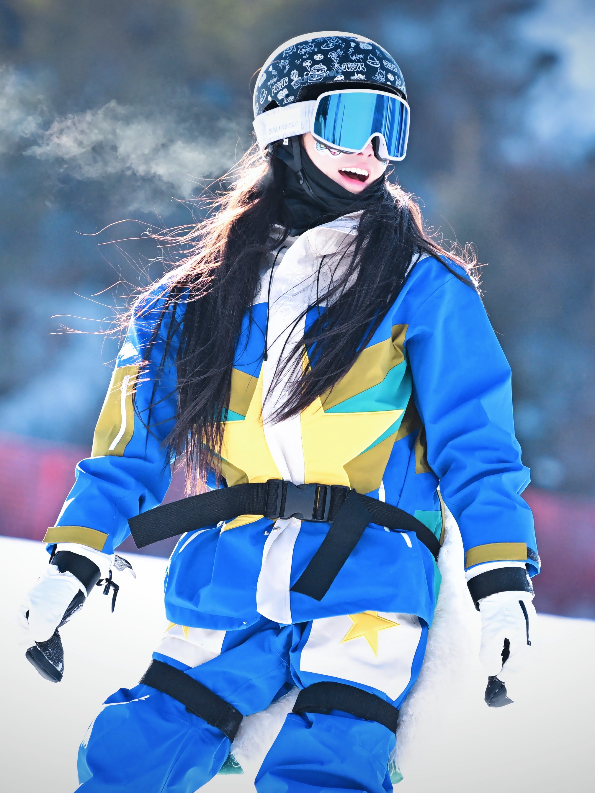 SNOWALLCREW YOUNG TRANSCENDS THE SAME PENTAGON, SINGLE-SKINNED SKI SUIT WITH WATERPROOF GEL