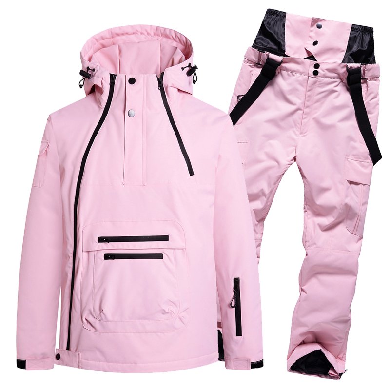 New-tide, pure-coloured ski suit for a woman with a warm wind and a thick, single-skinned ski pants