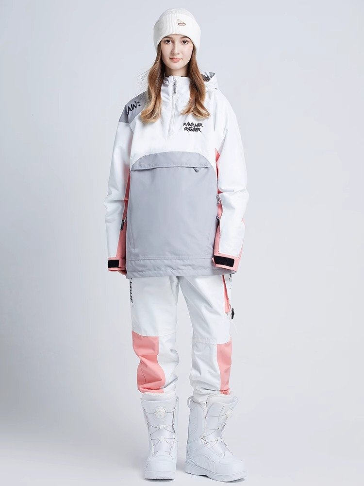 A new 2023 in a professional ski suit for women in winter