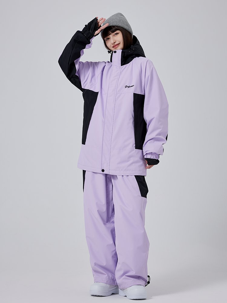 New ski suit for women in winter, double-skinned, windproof, waterproof ski pants
