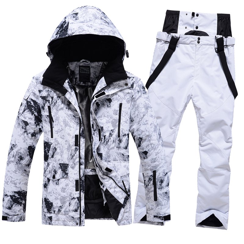 A new ski suit for a new winter wind and water-proof stand-off double-board couple for a snowsuit