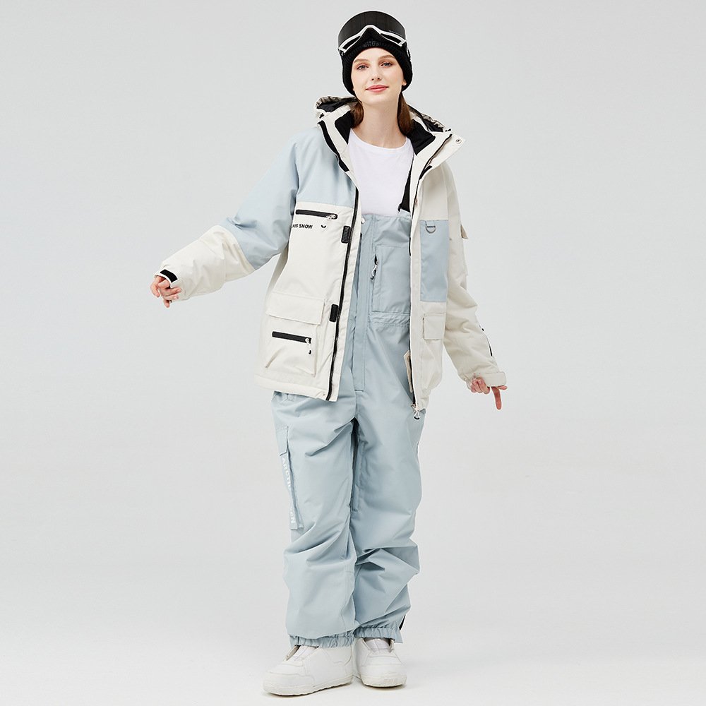 2023 new ski suit for women and men with two-skinned ski suit for winter