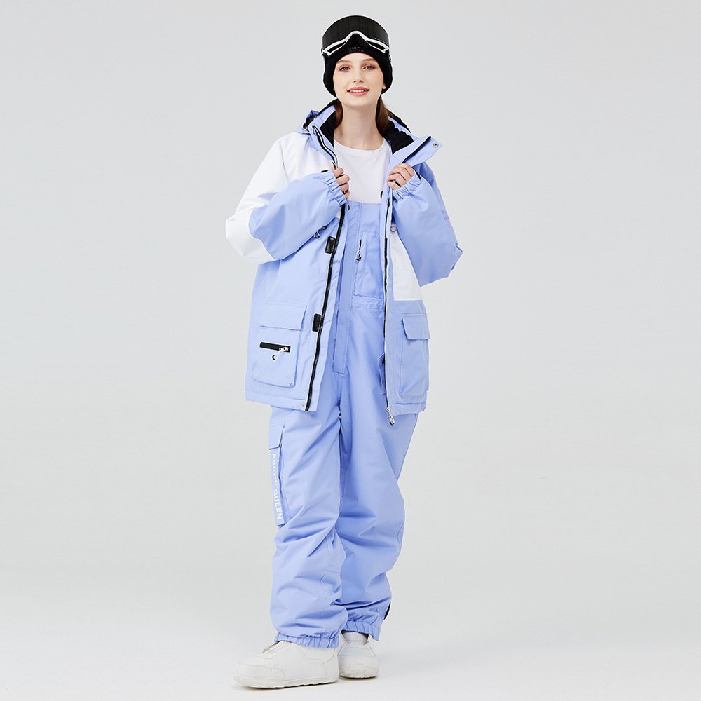 2023 new ski suit for women and men with two-skinned ski suit for winter