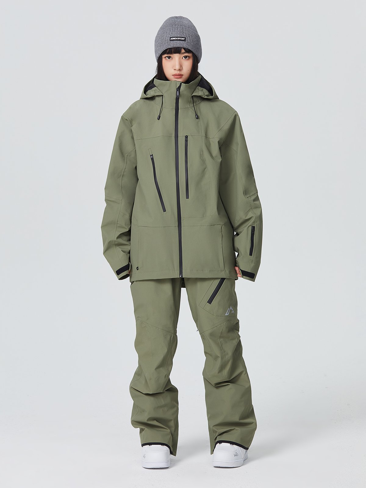 SEARIPE DOUBLE-SKINNED SKI SUIT, MALE AND FEMALE OUTDOOR WINDPROOF AND WATERY SKI SUIT