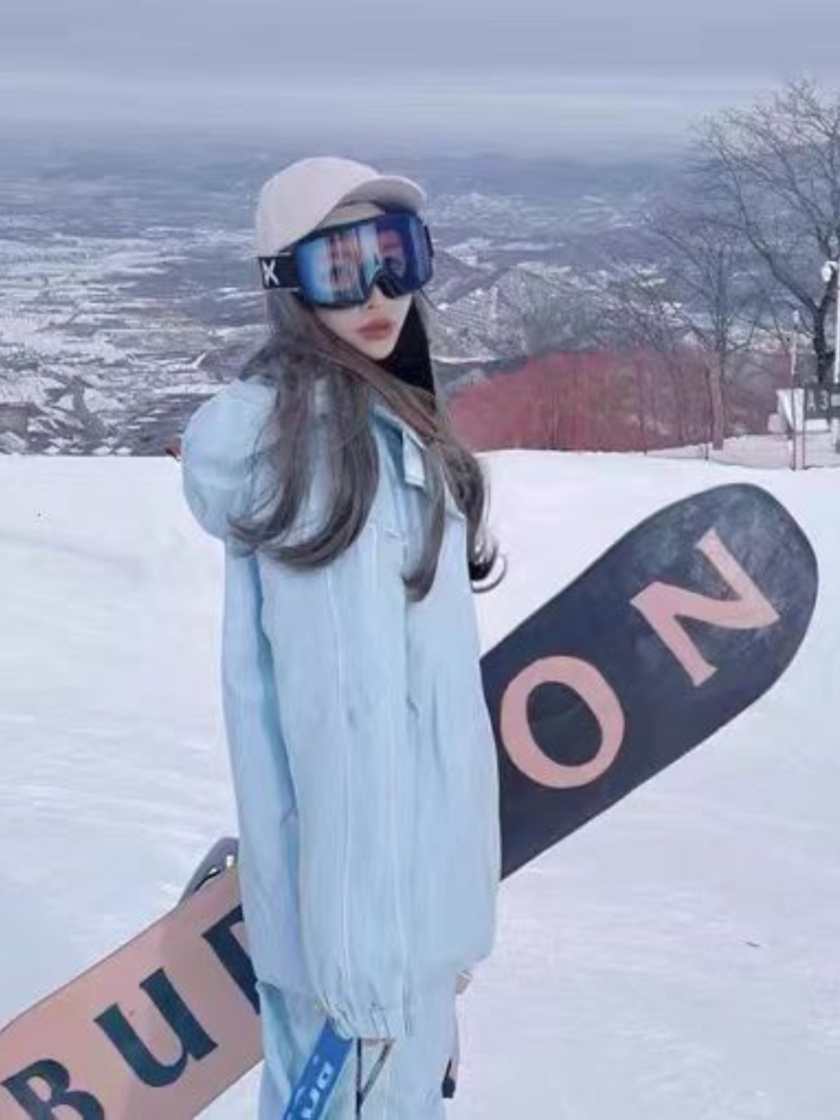 Harbin, Harha ski, rental of YXSS ski suit, Baby Blue XS
