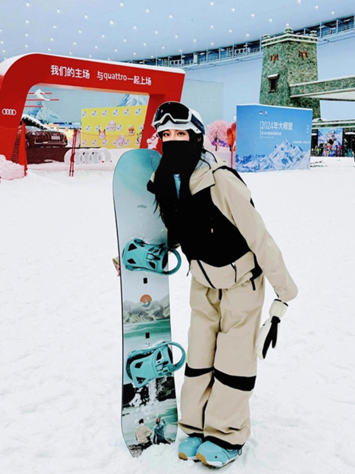 FYUT OUTDOOR SKI SUIT, WATER-RESISTANT AND WARM COATS, 2024 AUTUMN WINTER NEW MALE AND FEMALE ONE-SIZE-SIZE-SIZE-SIZE-FITS-ALL, DOUBLE-PLATTING SUIT