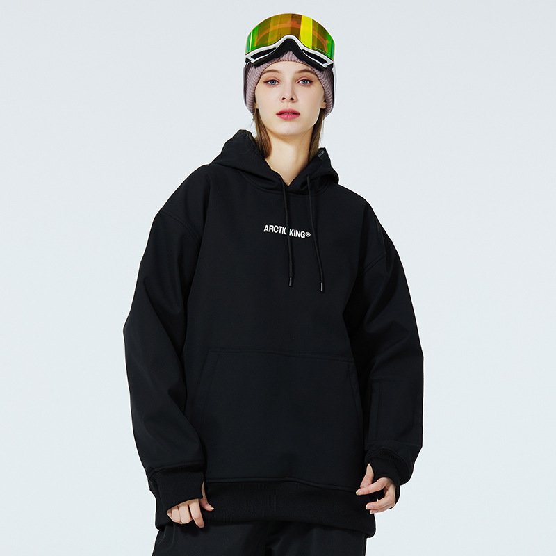 Wandering ski suit, hooded, outdoor wind and waterproof ski hoodie for the winter