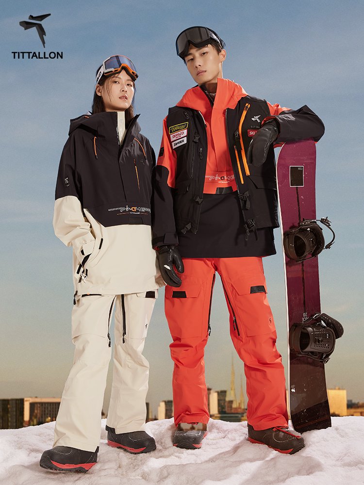 Tittallon, single-floor 3L waterproof, high-end, single-board ski clothes