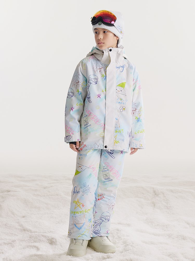 Cold-Element children's scrawl skating suit 24 new boys and girls with large boys' sheets to keep their shirts warm