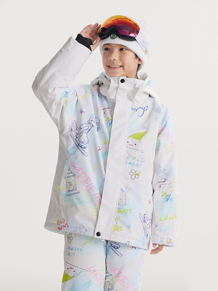 Cold-Element children's scrawl skating suit 24 new boys and girls with large boys' sheets to keep their shirts warm