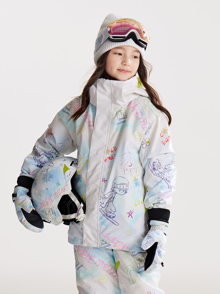 Cold-Element children's scrawl skating suit 24 new boys and girls with large boys' sheets to keep their shirts warm