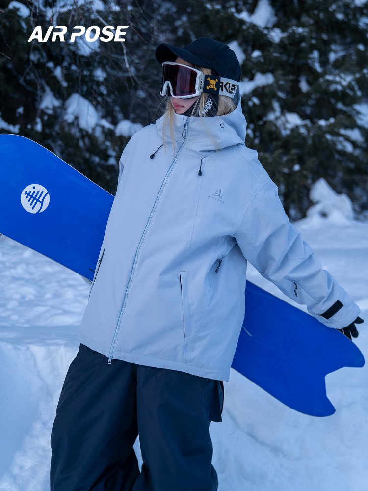 airpose skis for women and men, 3L singles for winter, with a thick windproof new American ski coat