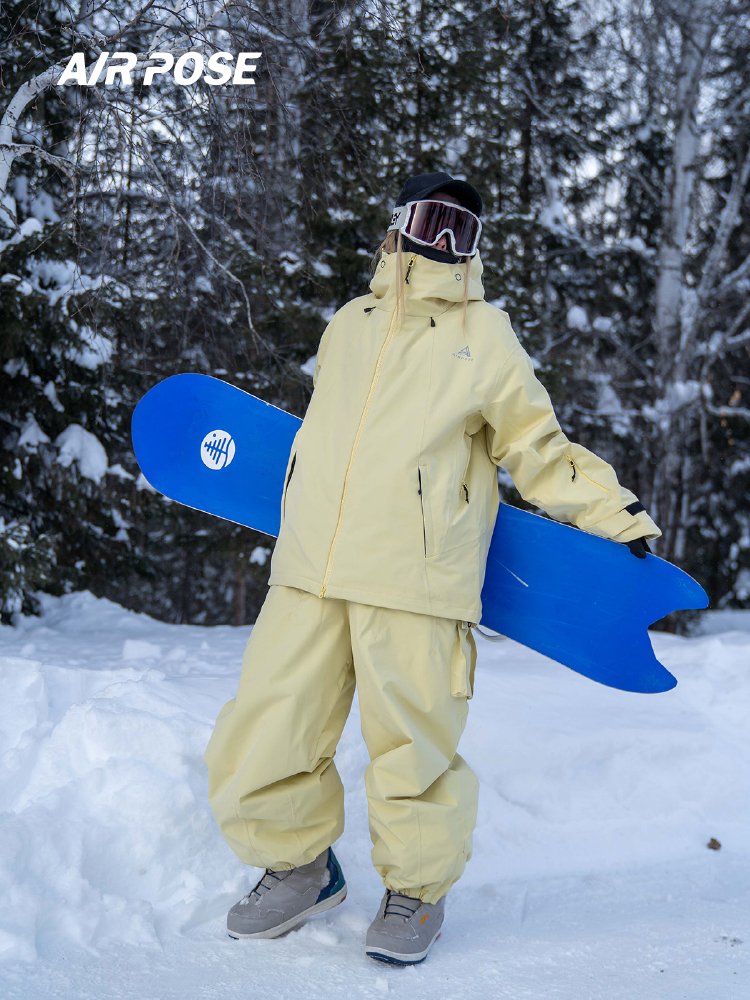 airpose skis for women and men, 3L singles for winter, with a thick windproof new American ski coat