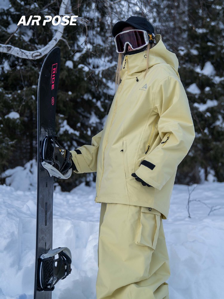 airpose skis for women and men, 3L singles for winter, with a thick windproof new American ski coat