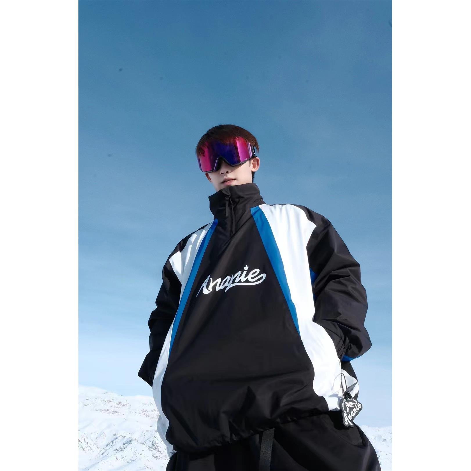 ANAIE'S SINGLE-SKINNED, AMERICAN-STREET, WIND-PROOF, FLUFFY-SKINPANTS DUPONT-SKINPANTS