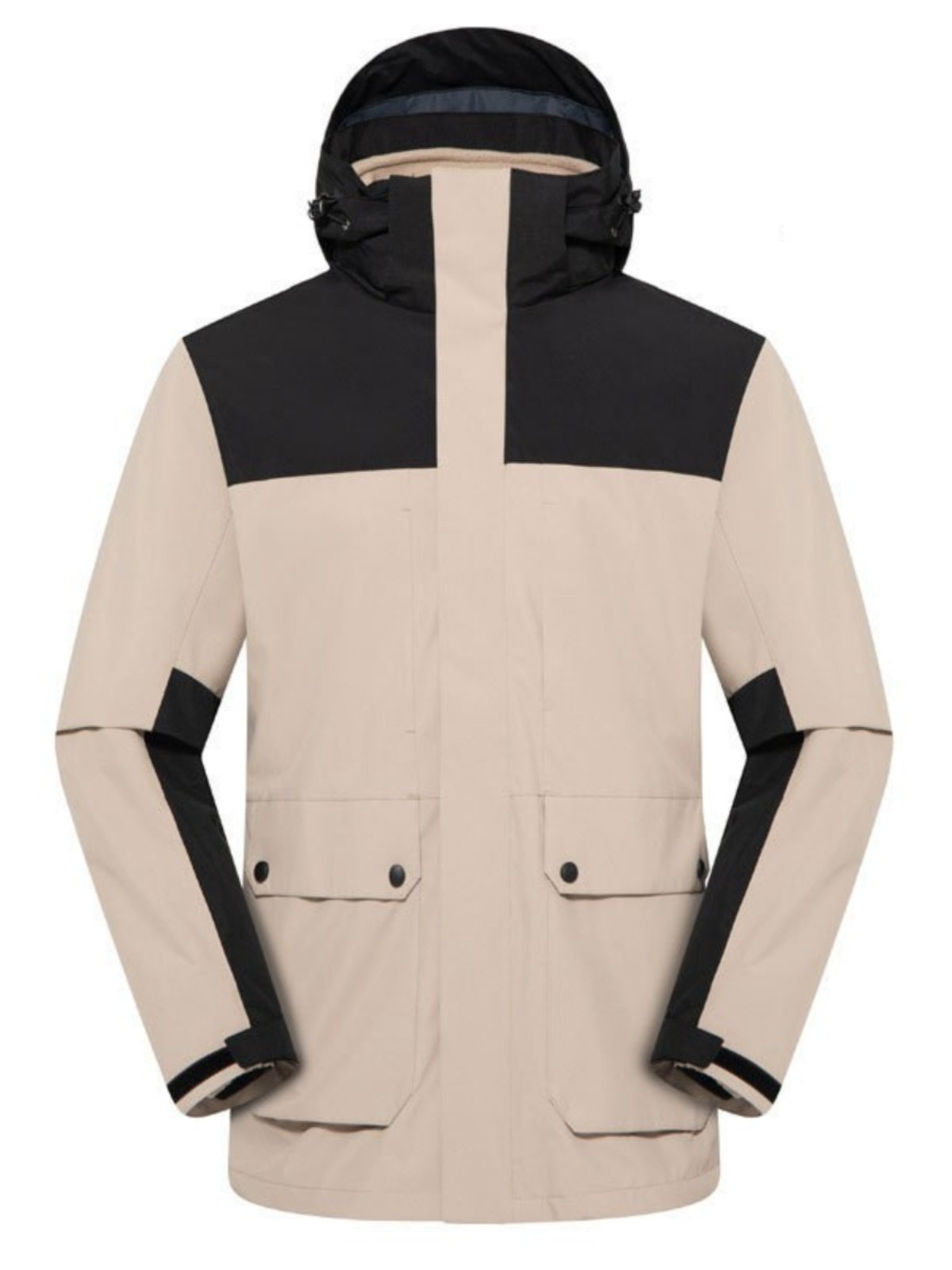 One-in-one outdoor assault suit will remove a man's windproof and water-heating jacket from the velvet