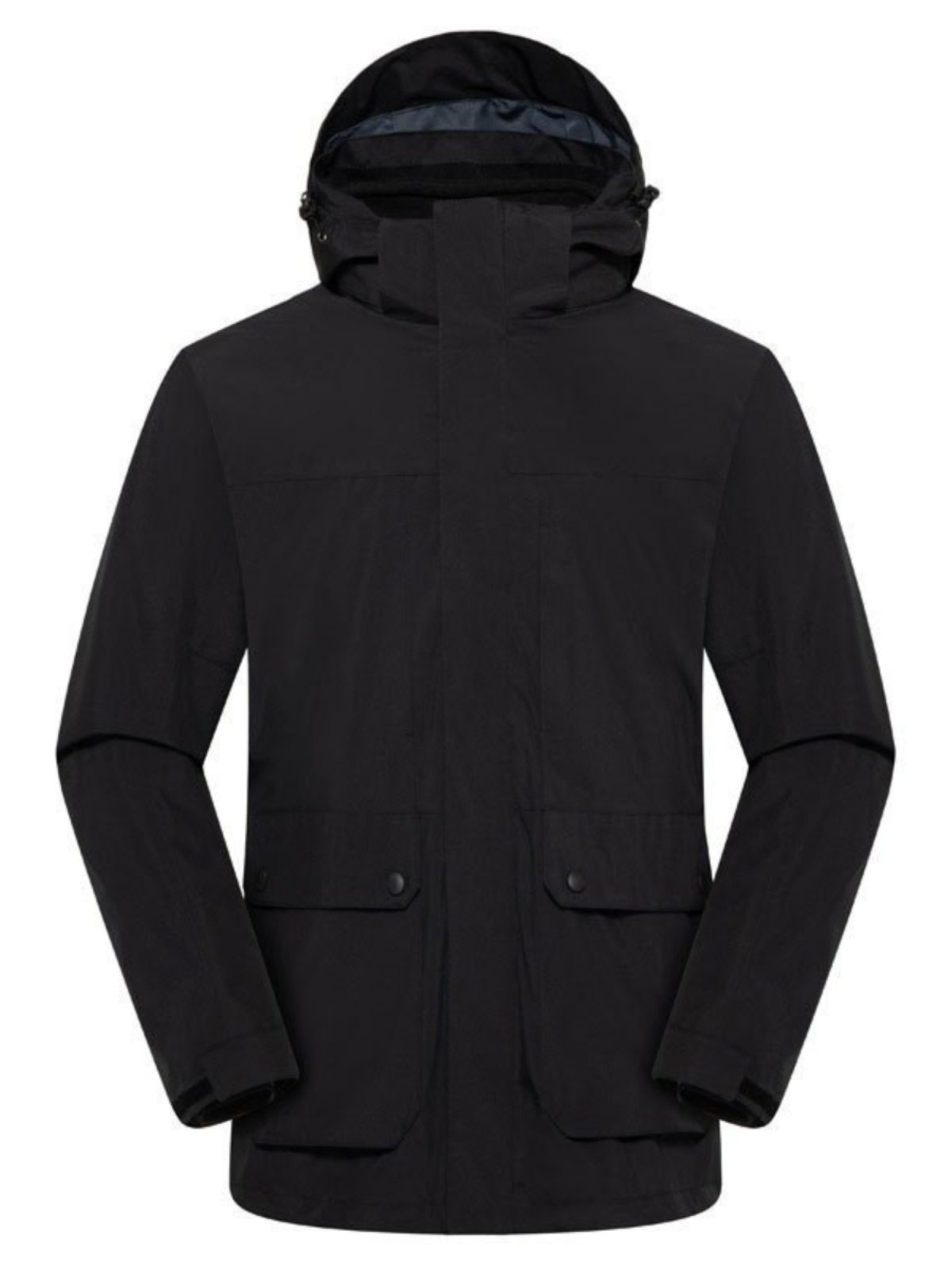 One-in-one outdoor assault suit will remove a man's windproof and water-heating jacket from the velvet