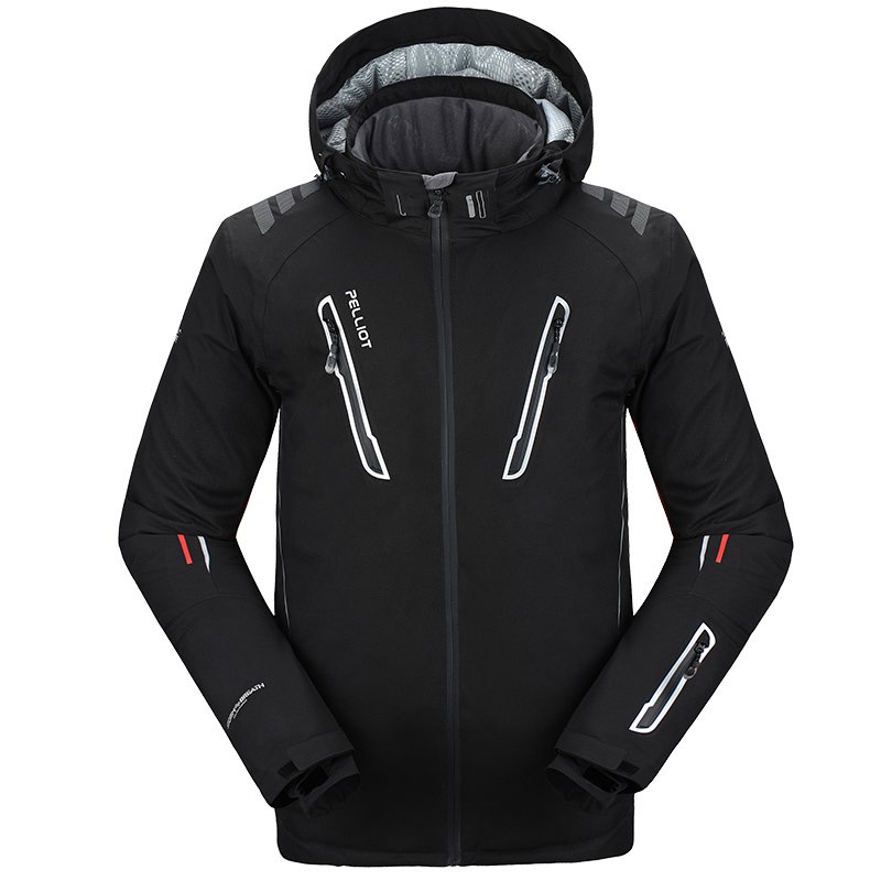 Bosh and an outdoor winter ski man go out to the mountains to stay warm and warm