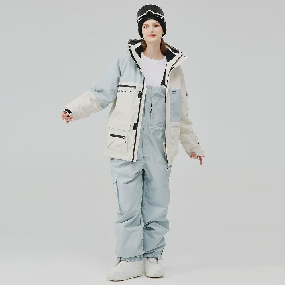 New suit for a two-board ski suit for a man and a woman with an outdoor windproof and waterproof ski pants
