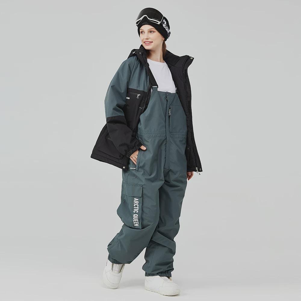 New suit for a two-board ski suit for a man and a woman with an outdoor windproof and waterproof ski pants