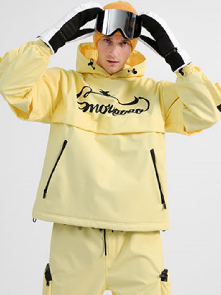 Picking up a leak, a ski jacket, a waterproof, windproof man and woman, one-on-one, two-skinned, winter ski