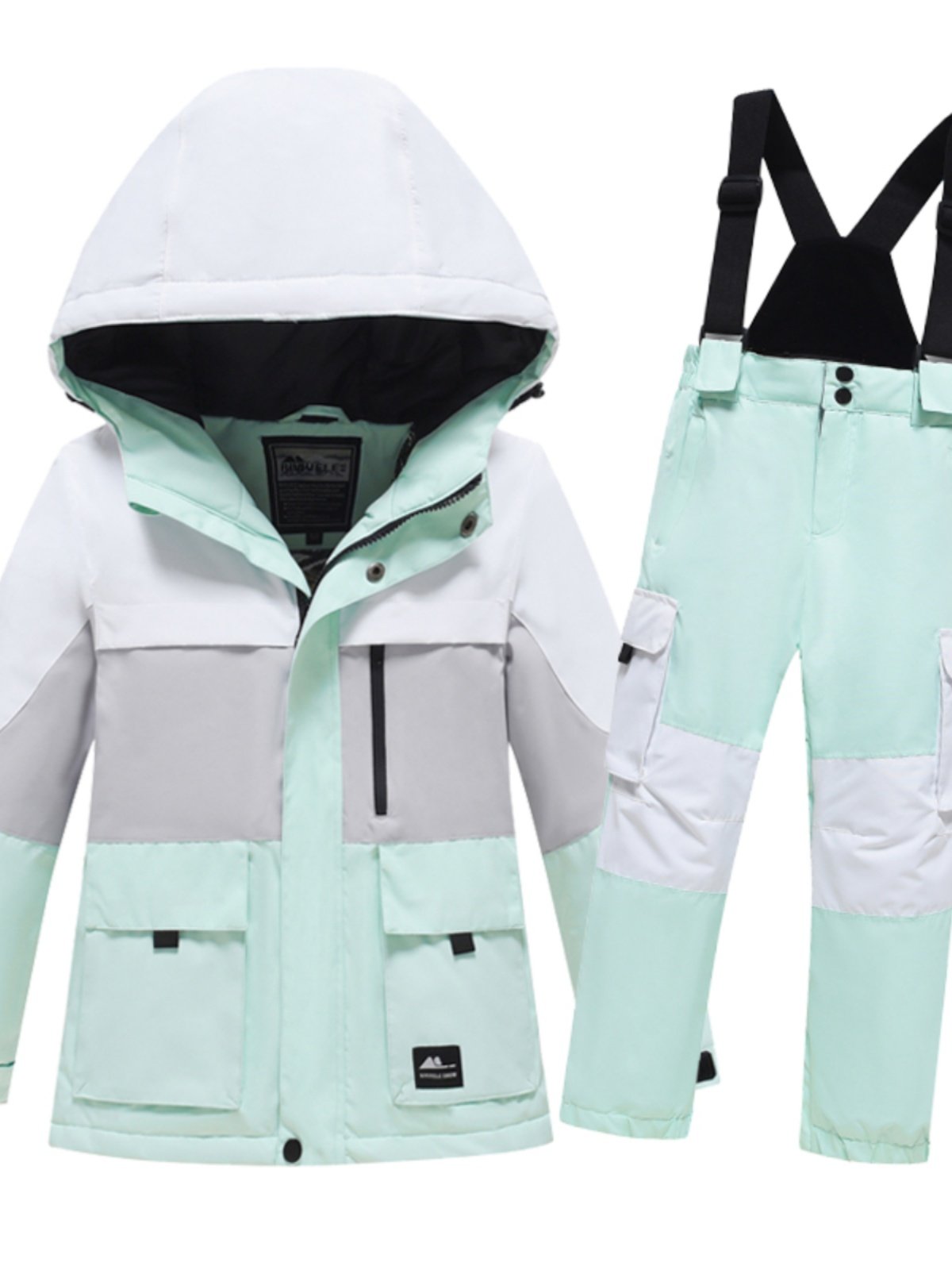 New Ski suit for boys and girls, waterproof and windproof and warm outdoors