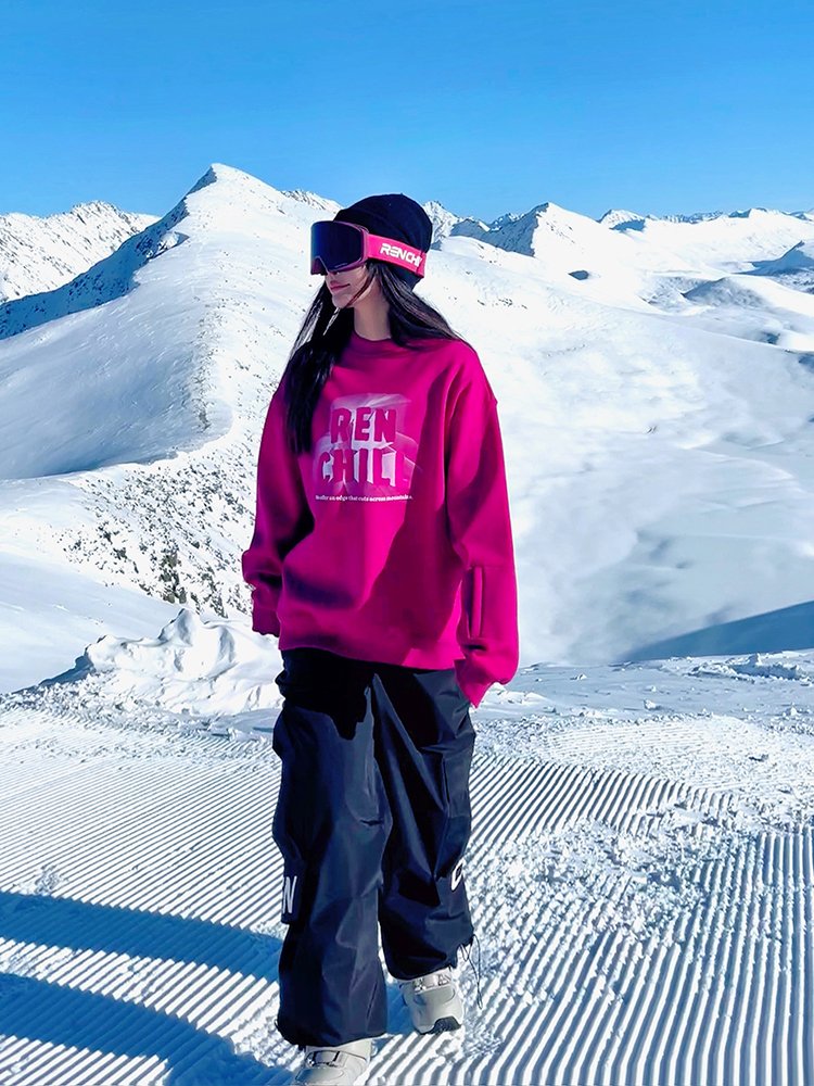 Ren Reng Ringcheon, a live ski suit, butterflies-stamped, warm, male and female single plate 23, waterproof