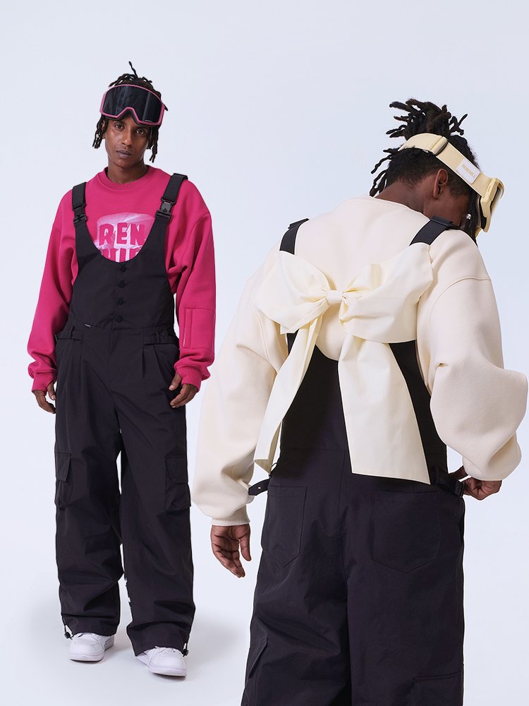 Ren Reng Ringcheon, a live ski suit, butterflies-stamped, warm, male and female single plate 23, waterproof