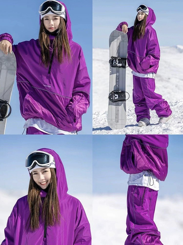 23/24 NEW BA SKI-FACED HOODERS WITH DOUBLE-FACED HOODS, SINGLE-BOARD SKI SUITS FOR MEN AND WOMEN