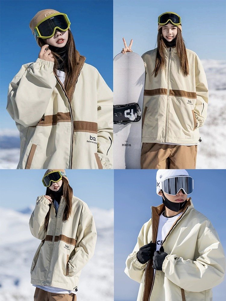 23/24 NEW BA SKI-FACED HOODERS WITH DOUBLE-FACED HOODS, SINGLE-BOARD SKI SUITS FOR MEN AND WOMEN