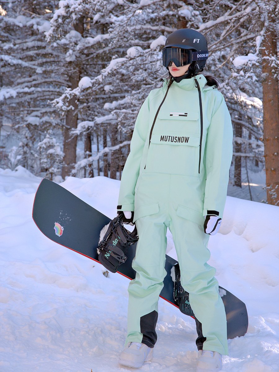 2024 new ski suit for women with wind and water protection and cotton and heating sheet double-board ski suit suit