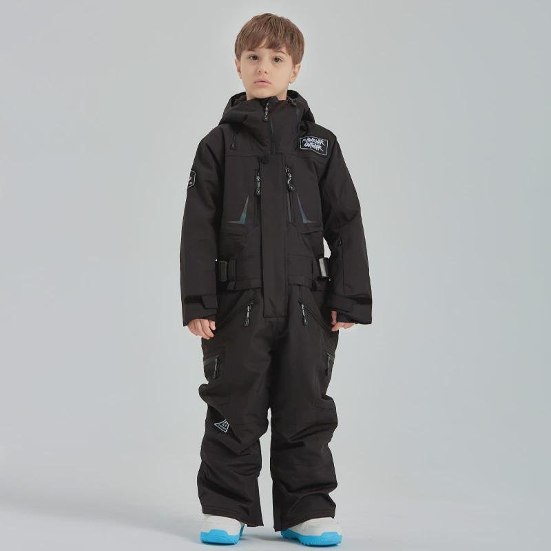 2022 Children ' s, single-board, two-board, wind-proof, warm-up girls ' water-resistant outdoor skis