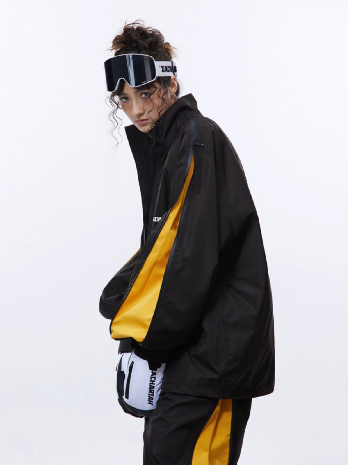 ZACHARIAH (BLACKBERRY) NEW SKI SUIT FOR WOMEN WITH ONE-BOARD DOUBLE-BOARD SKI SUIT