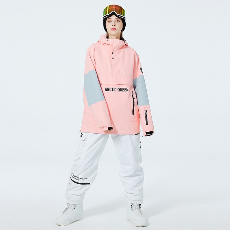 Flying ski hoodie with a single-skinned, double-skinned ski hoodie, wind-proof ski suit suit suit